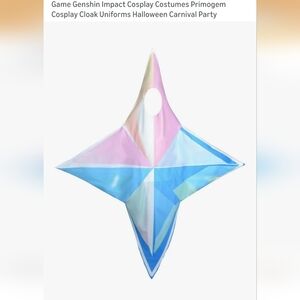 Genshin Impact Primogem Cosplay Costume | Pastel Star Cloak